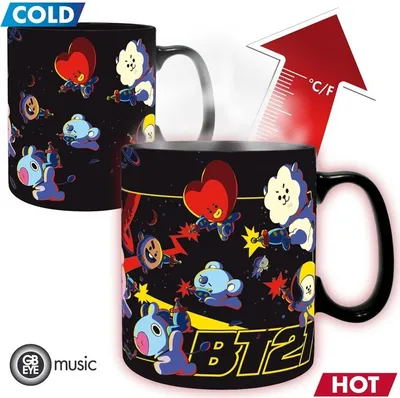 Produktbild von BT21 Keramiktasse Heat Change - Space (460 ml)