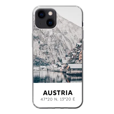 Produktbild von MuchoWow® Handyhülle Schutzhülle Hülle für iPhone 13 mini Österreich - Wasser - Berge - Alpen Silikon Softcase Handy Hülle - Softcase