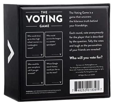 Produktbild von Dyce Partyspiel The Voting Game - Kartenspiel für Erwachsene und Freunde