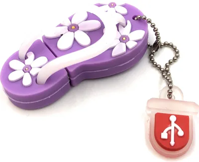 Produktbild von Onlineworld2013 Sandale Flip Flop Schuh in Pink Funny USB Stick 128 GB USB 3.0