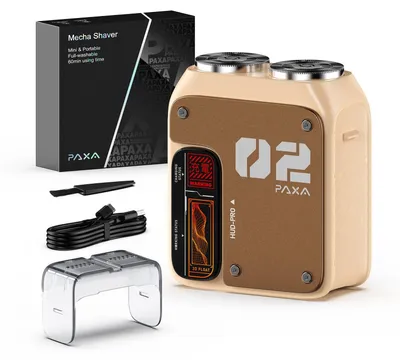 Zdjęcie produktu dla Maszynka do golenia elektryczna dla mężczyzn, seria 9000U, kompaktowa, wodoodporna (IPX7), rotacyjna, miniaturowa, do golenia na sucho i na mokro, żółta (z magnetyczną nakładką)