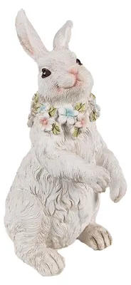 Produktbild von Clayre & Eef Figur Kaninchen 20 cm Weiß Polyresin