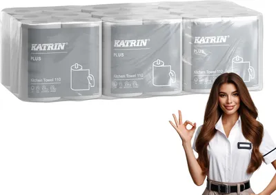Obrázok produktu pre Kuchynská utierka KATRIN, 2w celulóza, 24 m a'18