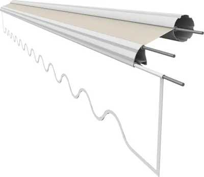 Produktbild von VANA Markisenstoff für 5 x 3,5 m Markisen ohne Volant Markisenersatztuch fertig genäht Maß Bespannung 4,85 x 3,5 m Design SPD052