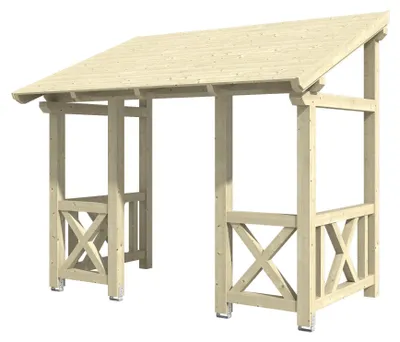 Produktbild von SKAN HOLZ Vordach Paderborn 7 natur 336x202 cm