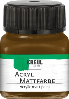 Produktbild von KREUL Acryl Mattfarbe Dunkelbraun 20 ml