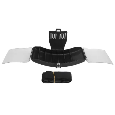 Image de Boîte de pêche portable à porter à la taille, en plastique, boîte de rangement pour accessoires de pêche, appâts, hameçons, noire