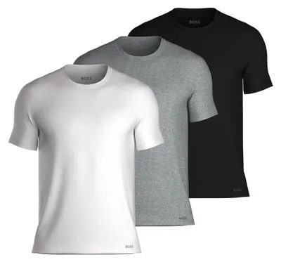 Produktbild von BOSS TShirtRN Select T-Shirts 3er-Pack aus 100% Baumwolle mit Stempel-Print Logo