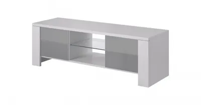 Produktbild von Szafka RTV WEST 42/130/42 biały/ szary połysk