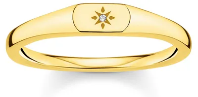 Produktbild von Thomas Sabo - TR2314-414-14-54 - Ring - Damen - 925er Silber gelbvergoldet - Weite 54