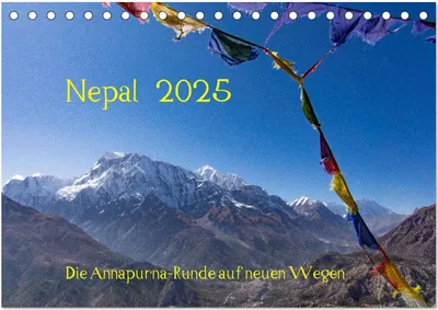Produktbild von NEPAL - rund um die Annapurna (Tischkalender 2025 DIN A5 quer), CALVENDO Monatskalender