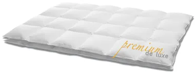 Produktbild von HANSKRUCHEN Daunendecke 260x240 cm Leicht 100% Daunen waschbar Allergiker Kassettendecke atmungsaktiv Bettdecke weiss