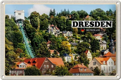 Produktbild von Blechschild Städte Dresden Deutschland Loschwitz 30x20cm