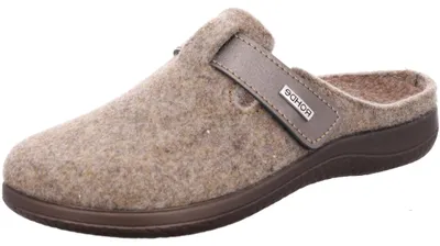 Zdjęcie produktu dla Kapcie damskie Rohde, model Hausschuh, z zapięciem na rzep, wykonane z miękkiego filcu, model Bari 6549, rozmiar: 40 EU, kolor: beżowy