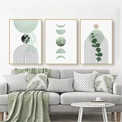 Produktbild von 3er Set Poster Grüne Pflanzen Aesthetic 21x30cm ungerahmt