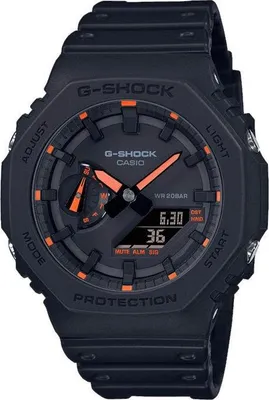 Produktbild von G-Shock Uhr, CASIO, Schwarz und Rot Harz