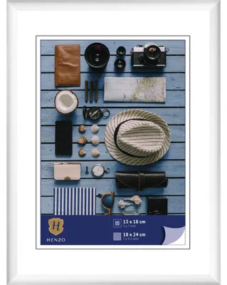 Image de Cadre photo en plastique Henzo, modèle Napoli, blanc, 18x24 cm