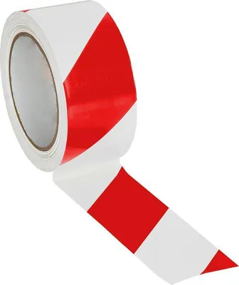 Produktbild von Eichner Bodenmarkierungsband rot weiß 5.0 cm x 33.0 m