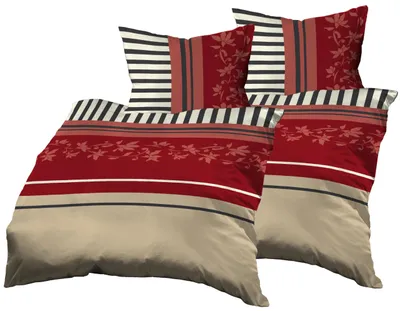 Bettwäsche-Set 4-tlg. 2x 140x200 + 2x 70x90 cm Baumwolle