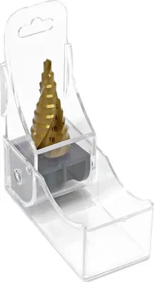 Produktbild von Wiltec HSS Stufenbohrer titanbeschichtet, 4-20 mm, Schaft Ø 10 mm, Kegelbohrer mit Titanbeschichtung, Schälbohrer für Edelstahl, Konusbohrer Senkbohrer
