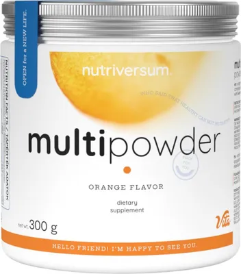 Imagen del producto de Nutriversum | Polvo Multivitamínico | Con vitaminas y minerales, sabor naranja