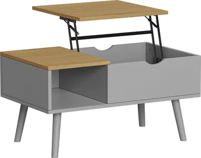 Obrázek produktu pro Konferenční stůl Vicco Stora Šedá 76 x 45 cm s funkcí výtahu, Model 56373