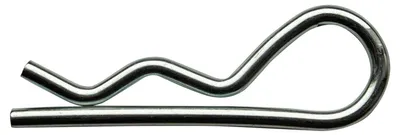 Produktbild von DROMET Sicherheitsnadel Landwirtschaft 4 mm Federstecker 65 mm, Splint verzinkt für Traktor, Pflug, Heuwender und Anhänger