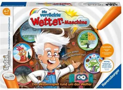 Produktbild von Ravensburger tiptoi Die verrückte Wettermaschine, 4 Jahr(e), Mehrfarbig