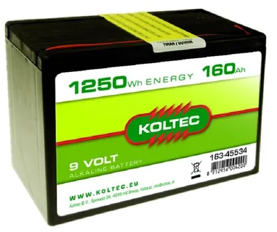 Productafbeelding van Koltec Batterij 9 Volt 1250 WH 160 Ah