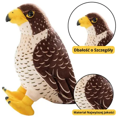 Obrázok produktu pre Plyšová hračka Falcon Bird Brown 30 cm