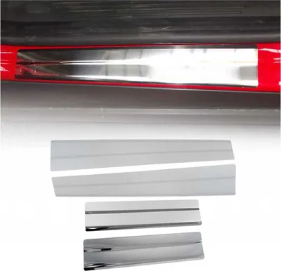 Immagine prodotto di Soglie delle porte per Ford Tourneo Courier 2014-2024 in acciaio inox 4x