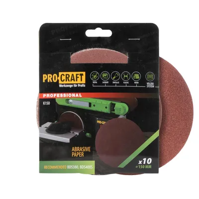 Immagine prodotto di Carta abrasiva 10 pz. Procraft K150.180