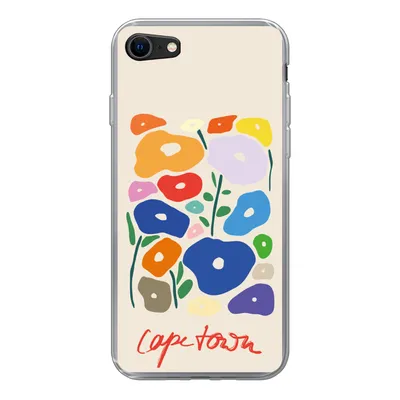 Produktbild von MuchoWow® Handyhülle Schutzhülle Hülle für iPhone 8 Blume - Abstrakt - Südafrika Silikon Softcase Handy Hülle - Schutzhaube