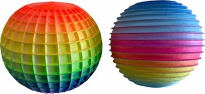 Obrázok produktu pre Jumbo dúhová plyšová loptička 9 cm
