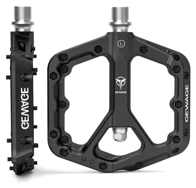 Immagine prodotto di Pedali per mountain bike in nylon, antiscivolo, con piattaforma, misura 9/16 di pollice, colore nero