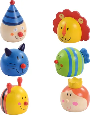 Produktbild von EDUPLAY 130253 Bleistift Spitzer, Holz, Ø 4 cm, bunt (Modell zufällig, 1 Stück)