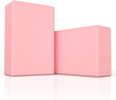 Imagen del producto de Juego de dos bloques de yoga ligeros y resistentes, ideales para ejercicios de yoga y pilates