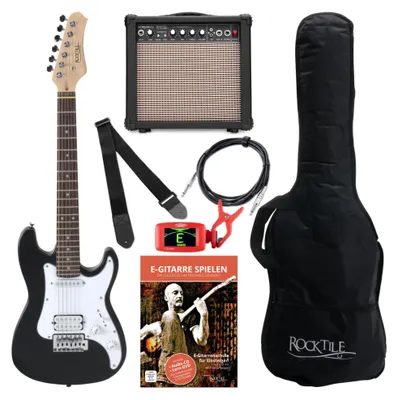Produktbild von Rocktile Sphere Junior E-Gitarre 3/4 Schwarz Starter Set