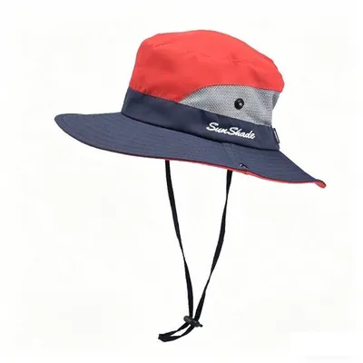 Produktbild von Kinder Sonnenhut – Bucket Hat mit UV Schutz UPF50+ – breite Krempe & Zopföffnung – schnell trocknend – atmungsaktiver Strand- & Outdoor Hut
