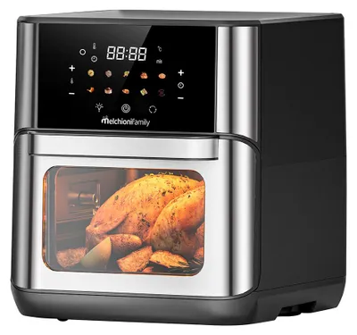 Image de Melchioni FLORA 12L Unique Autonome 1800 W Friteuse d’air chaud Noir