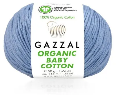Produktbild von Wolle Gazzal Organic Baby Baumwolle 451 j. denim - Stricken & Häkeln