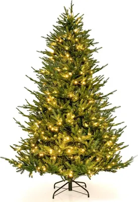 Image de Sapin de Noël artificiel de 183 cm avec 280 lumières LED