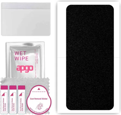 Produktbild von apgo Rückseite Schutzfolie, Skin, kompatibel mit Umidigi F3, Hinten Displayschutzfolie aus Vinylfolie, kratzfest, einfache Montage - Mattschwarz