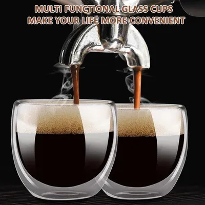 Produktbild von Luxus-Glaskaffeeset aus 6 Stücken