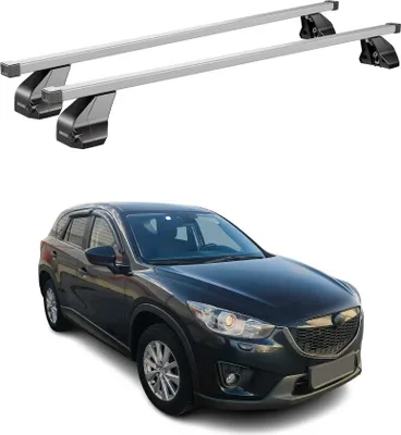 Produktbild von Menabo Dachträger Grundtäger für Mazda CX-5 2012-2016 75kg Stahl Silber 2 tlg