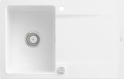 Produktbild von Villeroy & Boch Keramikspüle 333402KG, Siluet 45 Einbauspüle - inkl.
