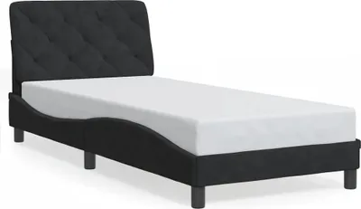 Productafbeelding van vidaXL Bedframe zonder matras, zwart, 90x200 cm, fluweel