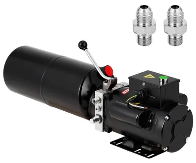 Produktbild von Hydraulikaggregat - Hydraulikpumpe für Kfz-Hebebühne - 220 V Einphasenmotor - 10 l Stahltank - Für Autohebebühne und Werkstatt