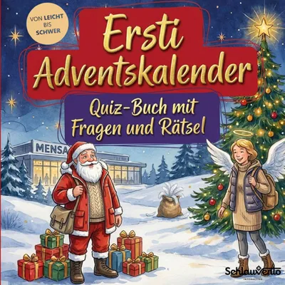 Produktbild von Ersti-Adventskalender: Quiz-Buch mit Fragen und Rätsel