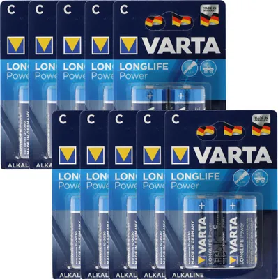 Produktbild von Varta Longlife Power (ehem. High Energy) Baby C Batterie 4914 10x 2er Blister